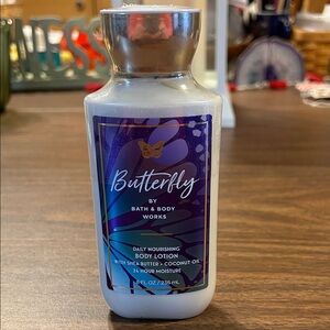 Bath & Body Works Butterfly Body Lotion - Purple and White